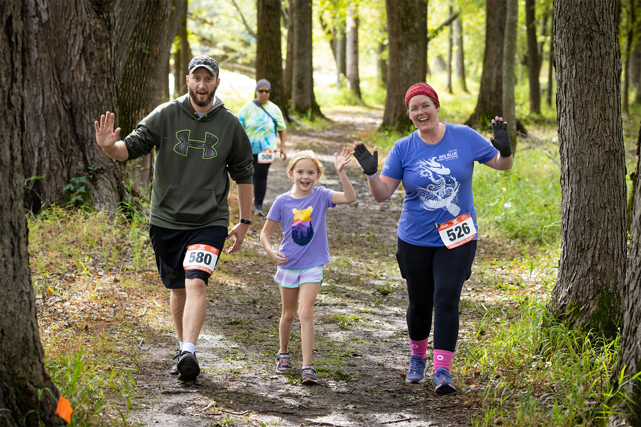 Happy runners in Goose Bumps run/walk